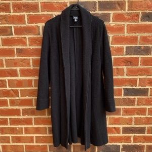 Eileen Fisher Long Wool Cardigan Sweater Jacket